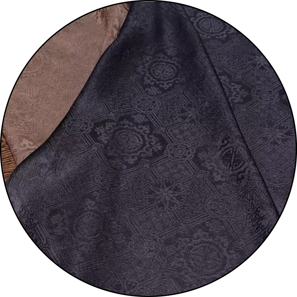 25姆米双喜宝相提花