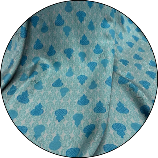 [5] 23姆米 蓝葫芦印花