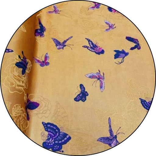 [10] 25姆米 鎏金蝴蝶印花